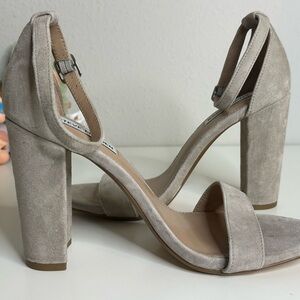 Steve Madden Gray Block Heel Sandals
